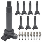 8X Ignition Coils & Iridium Spark Plugs for Toyota 4Runner, Lexus GS430 (2003–2009)