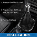 5 Speed Manual Gear Shifter Knob with Cover for Volkswagen Jetta (2006–2010)