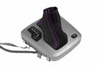 Leather Automatic Shift Boot Cover for Volvo XC90 (2003–2014) Black Purple Stitch