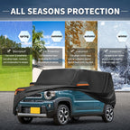 Waterproof Car Cover for Suzuki Hustler (2014–2023) - Aluminum, Zipper