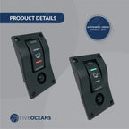 3-Way Rocker Bilge Pump Switch for Five Oceans (12V)