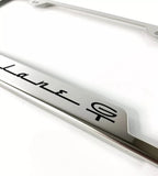 Chrome License Plate Frame Laser Engraved Script for Ford Fairlane GT (1965–1965)