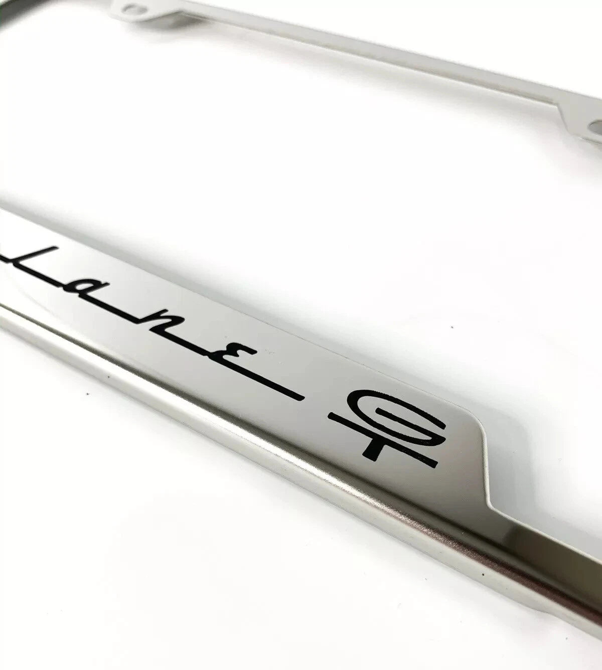 Chrome License Plate Frame Laser Engraved Script for Ford Fairlane GT (1965–1965)