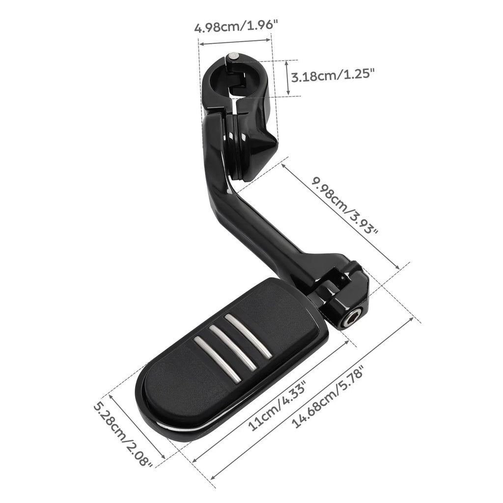 Passenger Footboard & Highway Footpeg Pegs for Harley Road Glide (93-25)