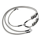 64 Inch Front Braided Brake Hose Line Kit for Can-Am Maverick X3 Turbo (2017–2023)