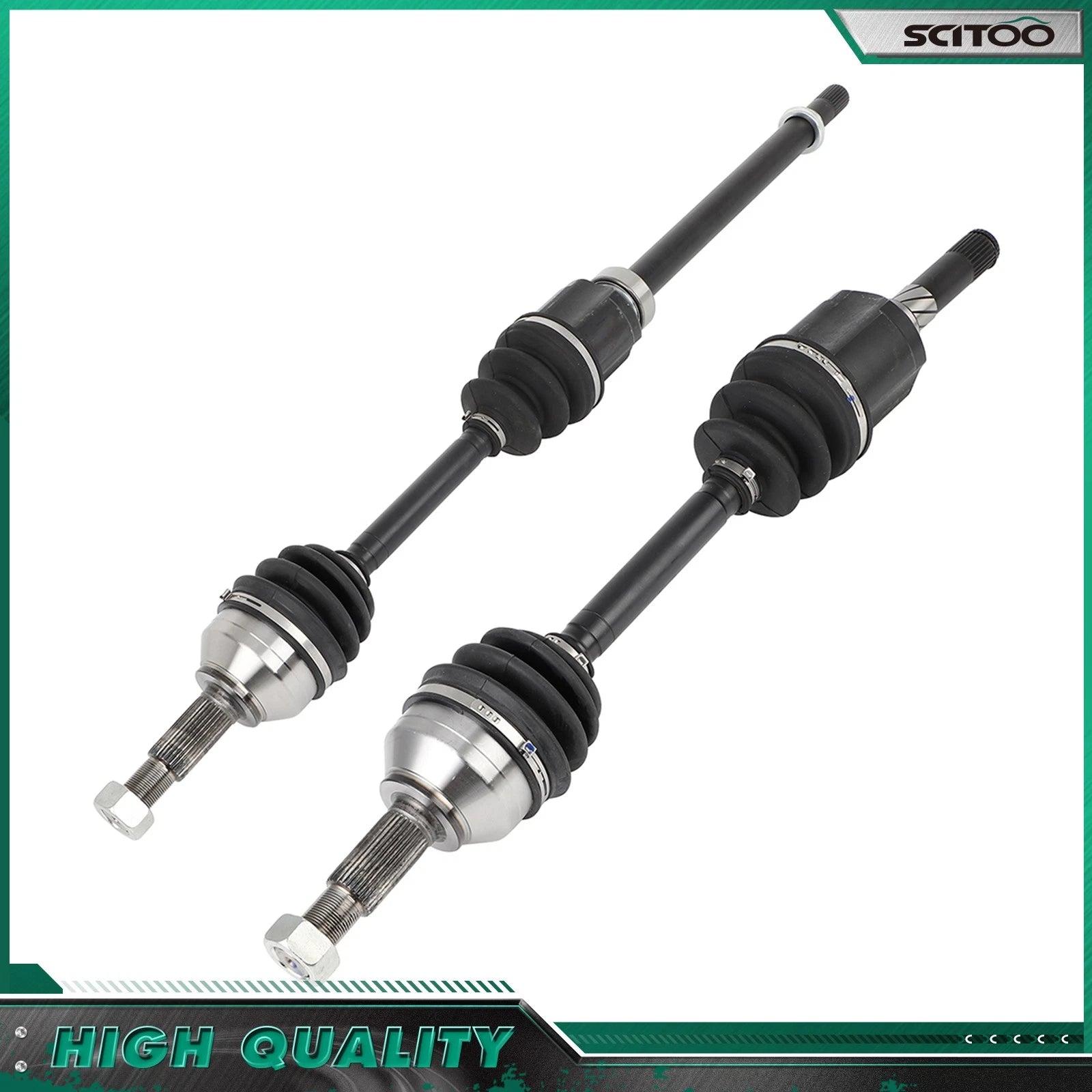 2X CV Axle Assembly for Nissan Rogue (2008–2013) L4 2.5L AWD