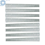 Set of 8 Galvanized Steel E Track Tie Down Rails for Trucks