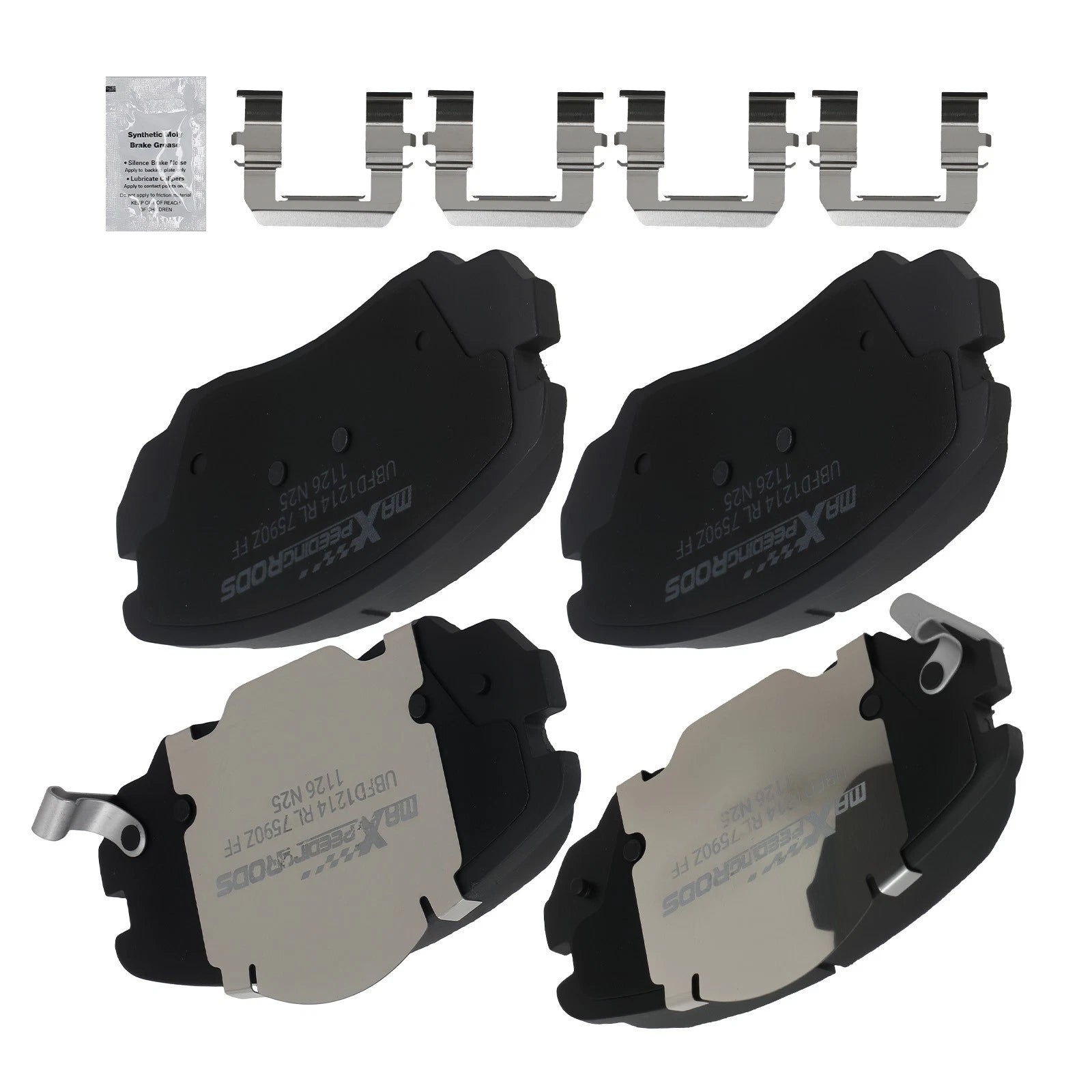 Set of 4 Front Ceramic Brake Pads for Buick Cascada (2016–2019) Regal (2011–2017)