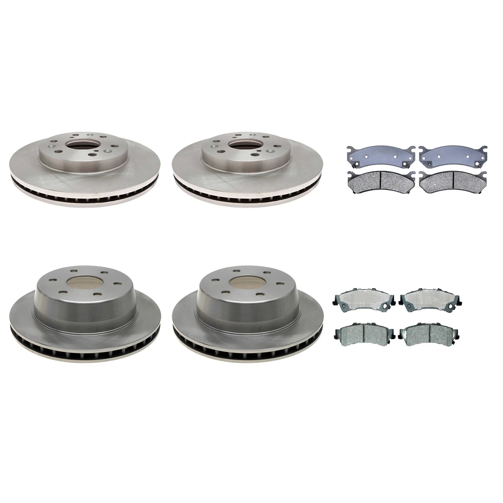 ACDelco Silver Brake Kit Disc Rotors Pads for Sierra 1500 (330mm)