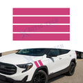 Racing Hood Side Fender Stripe Decal for GMC Sierra Terrain Acadia (—)
