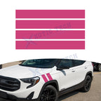 Racing Hood Side Fender Stripe Decal for GMC Sierra Terrain Acadia (—)