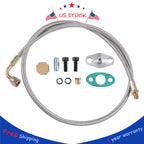 Turbo Oil Feed and Return Line Kit for T3 T4 T60 T61 (1/8 PNT, 90 Degree)