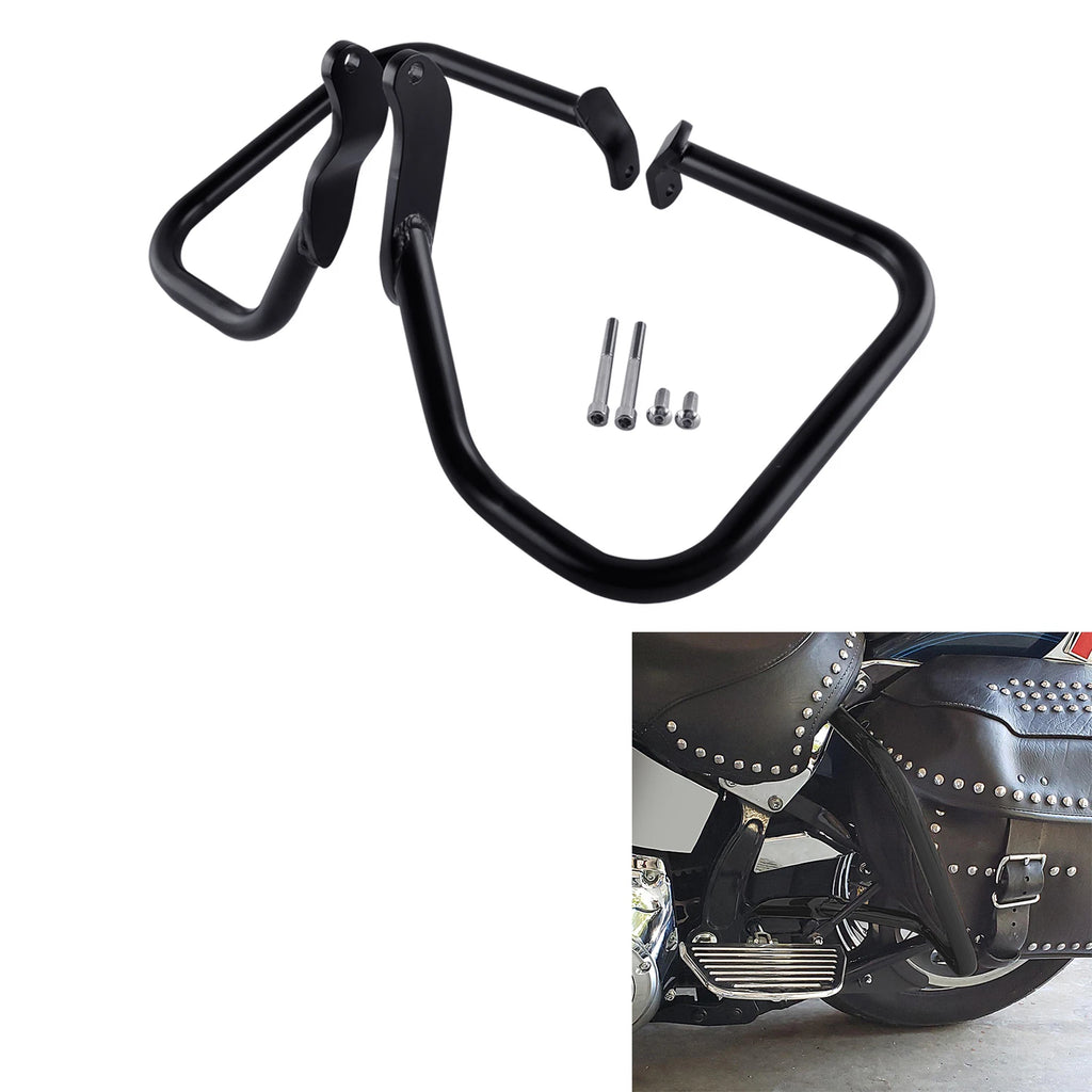 Rear Saddlebag Guard Rail Crash Bar for Harley Heritage Softail (2000–2017)