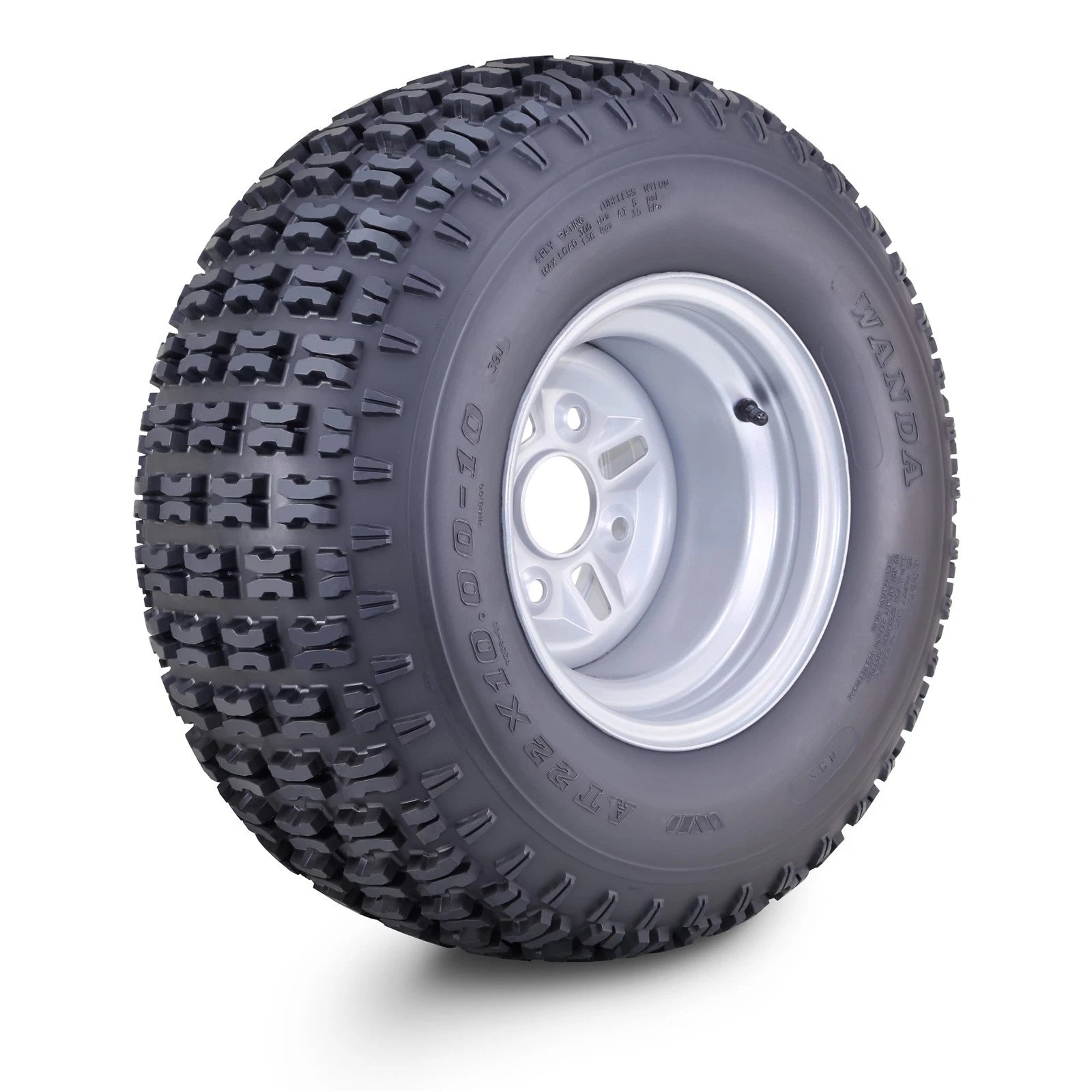 WANDA ATV Tire Wheel Assembly 22X10X10 for ATV (10047)