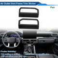 Air Condition Outlet Vent Trim Cover Frame for Toyota Tacoma (2016–2023) Black Woodgrain