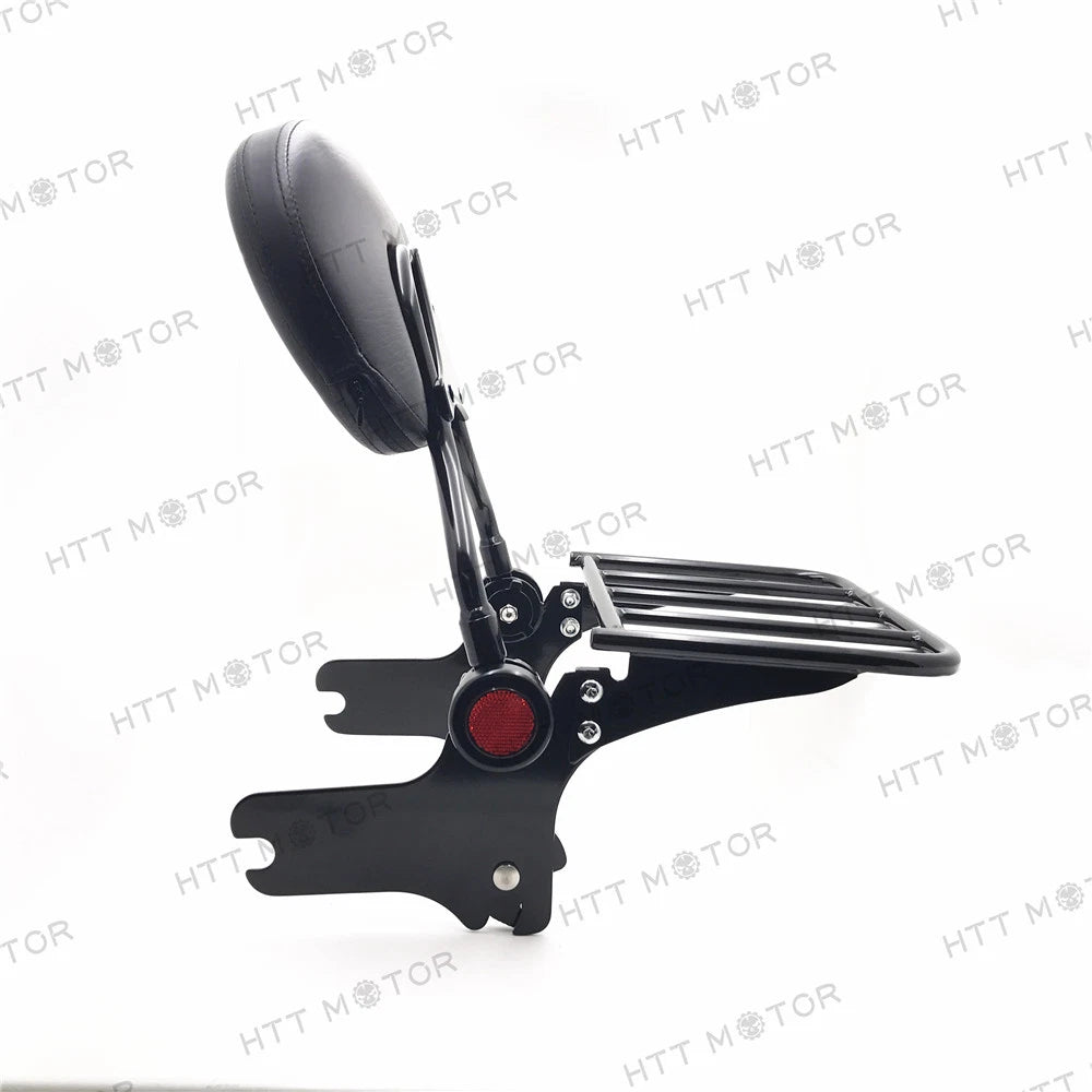 Adjustable Backrest Sissy Bar w/ Luggage Rack for Harley Touring (1997–2008)