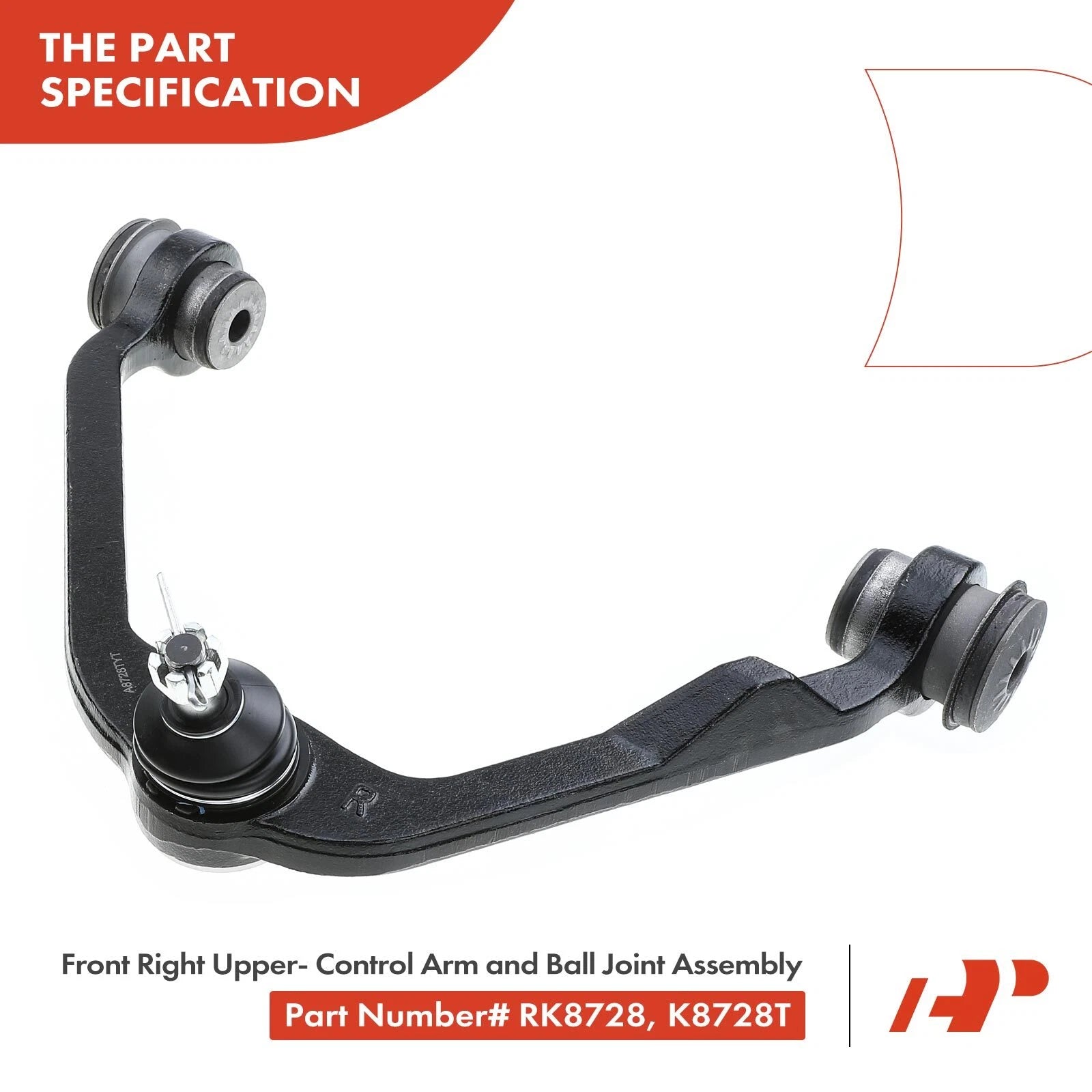 Set of 4 Front Upper Control Arms & Ball Joints for Ford F-150 F-250 (1997–2003)