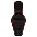 Driver & Passenger Seats for Harley Iron 883 XL883N (2016-2022) Black Red