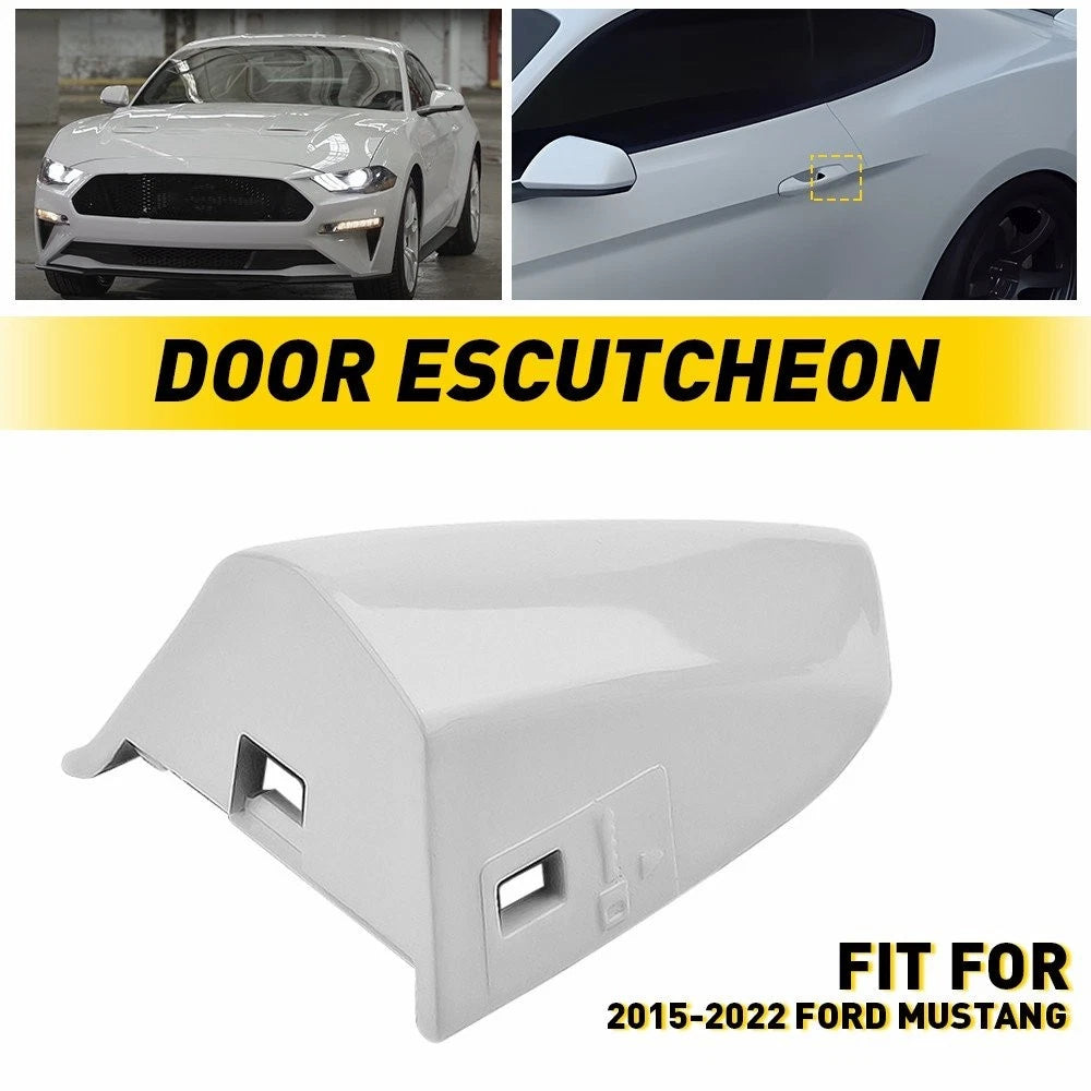 Front Left Door Handle Key Cap Cover for Ford Mustang (2015–2022) - White
