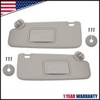 Pair Sun Visor with Mirror for Chevy Cruze (2011–2016) Left+Right Gray Titanium