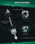 CV Axle for Dodge Attitude, Hyundai Accent, Kia Rio (2000–2023)