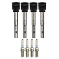 NGK 4 MOD Ignition Coils & Laser Platinum Spark Plugs for Audi allroad (2001–2023)