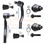 Set of 6 Front Ball Joints & Outer Tie Rod Ends for Infiniti QX56 QX80 (2004–2020)
