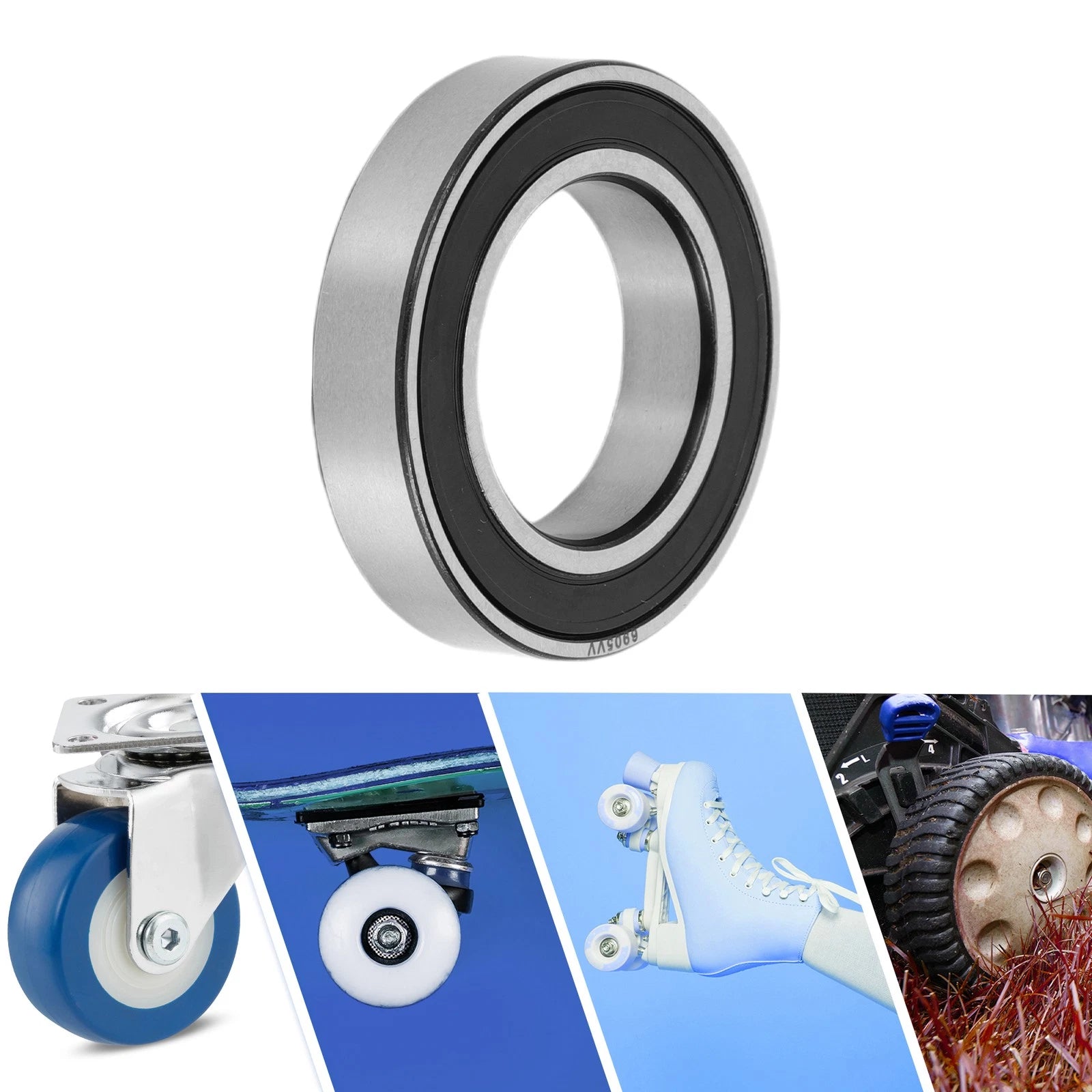 Deep Groove Ball Bearing 25x42x9mm for Scooter Skateboard (6905VV)