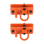 2X 3/8" Forged Steel Bucket Hooks for Tractor with Tie Down Ring