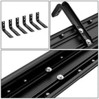 6" Black Flat Side Step Bar Running Boards for Nissan Frontier (2005–2024)