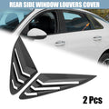 2X Rear Window Louver Air Vent Cover for Kia K5 (2021–2022) Carbon Fiber
