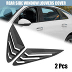 2X Rear Window Louver Air Vent Cover for Kia K5 (2021–2022) Carbon Fiber