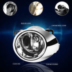 Clear Lens Front Bumper Fog Lights with Bezel & Switch for Ford Fiesta (2009–2010)
