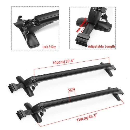Adjustable Roof Rack Cross Bar Carrier for Universal Cars