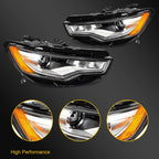 Pair HID Xenon Headlights for Audi A6 S6 Quattro (2012–2015)