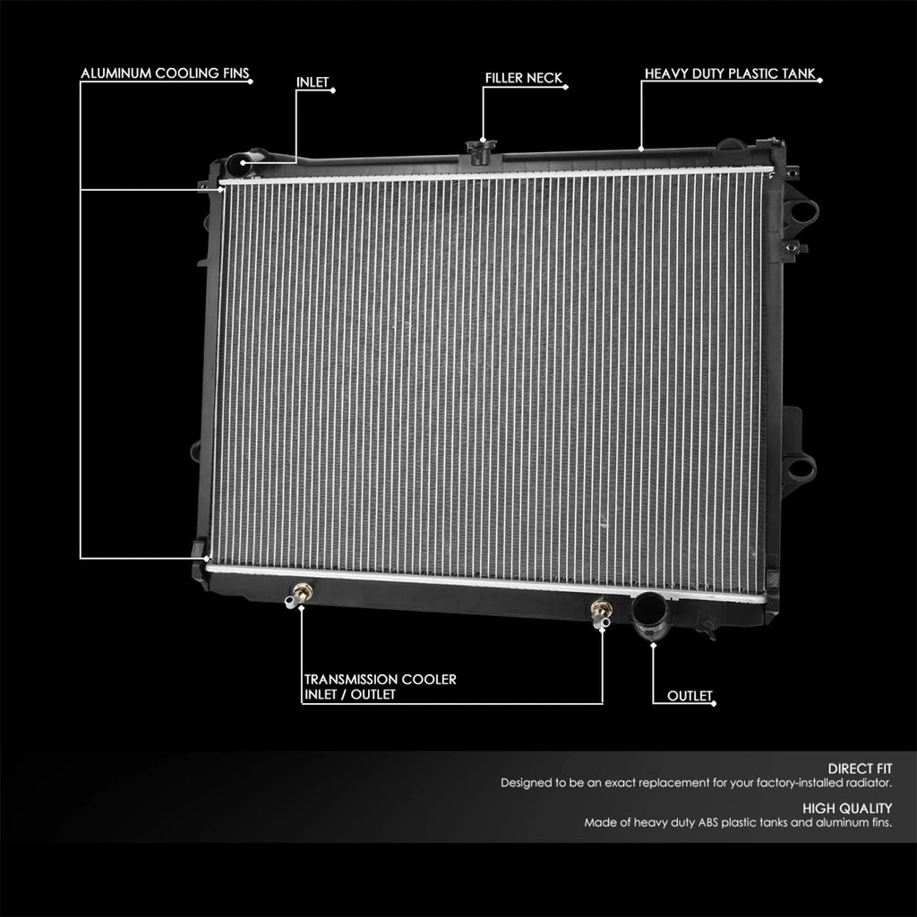 Aluminum Core Replacement Radiator for Lexus LX570 Land Cruiser (2008–2019) DPI 13080
