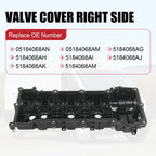 Engine Valve Cover Assembly for Dodge Chrysler Jeep 3.6L (2011–2021)