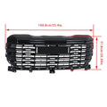 Glossy Black Front Upper Center Mesh Grille for GMC Sierra 1500 Denali (2022–2024)