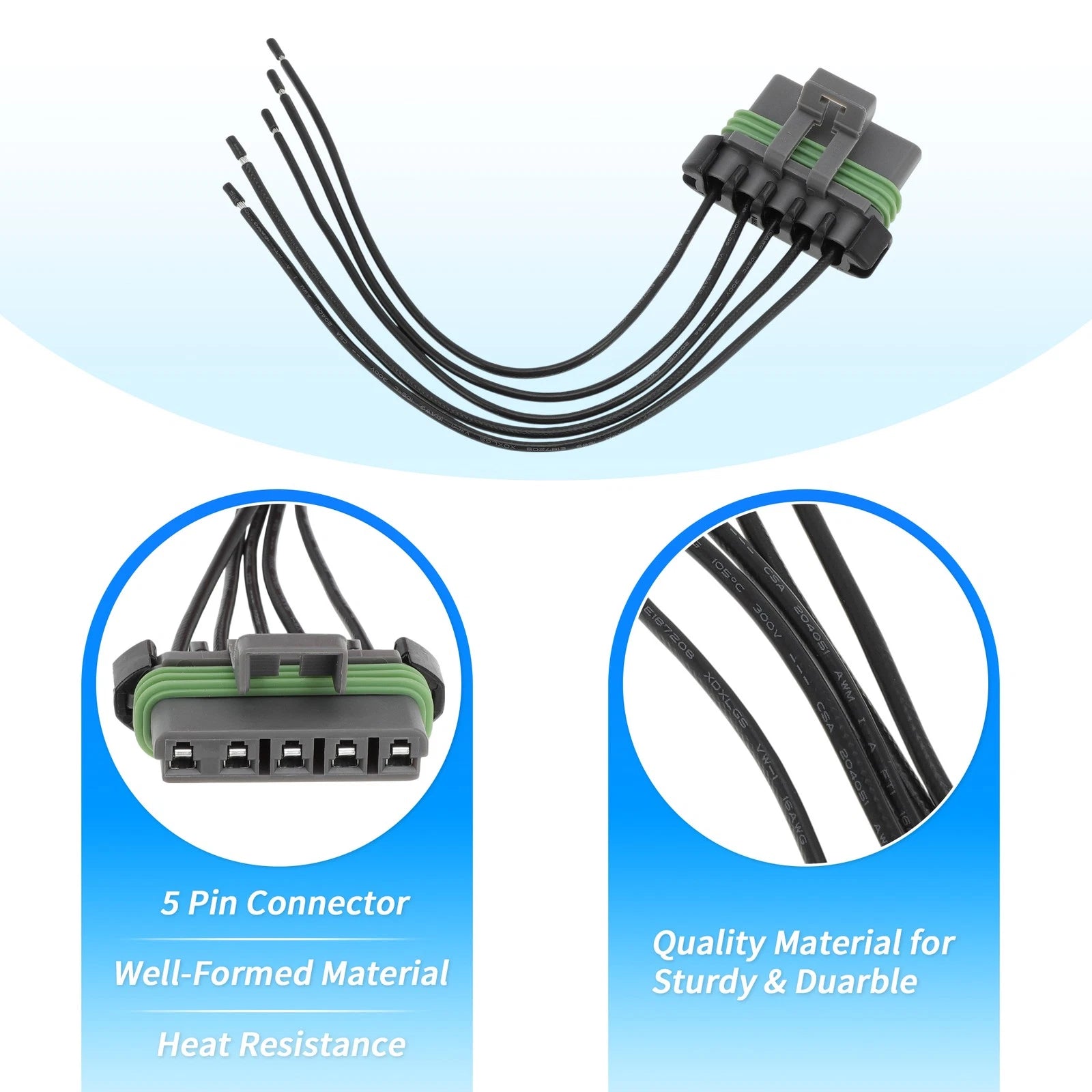 HVAC Blower Motor Resistor Wire Harness for Chevrolet Trax (2015–2019)