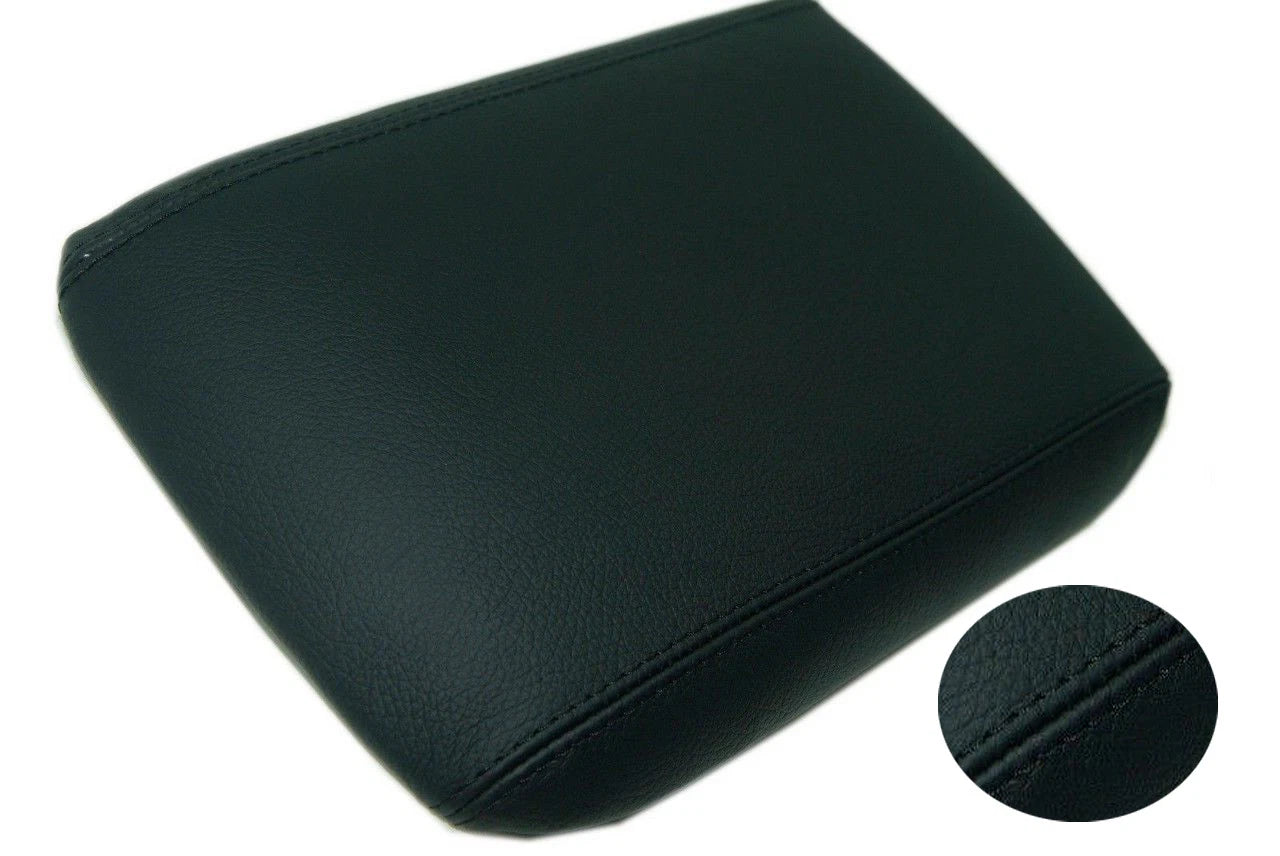 Center Console Armrest Cover for Ford Mustang (2005–2009) Black Leather
