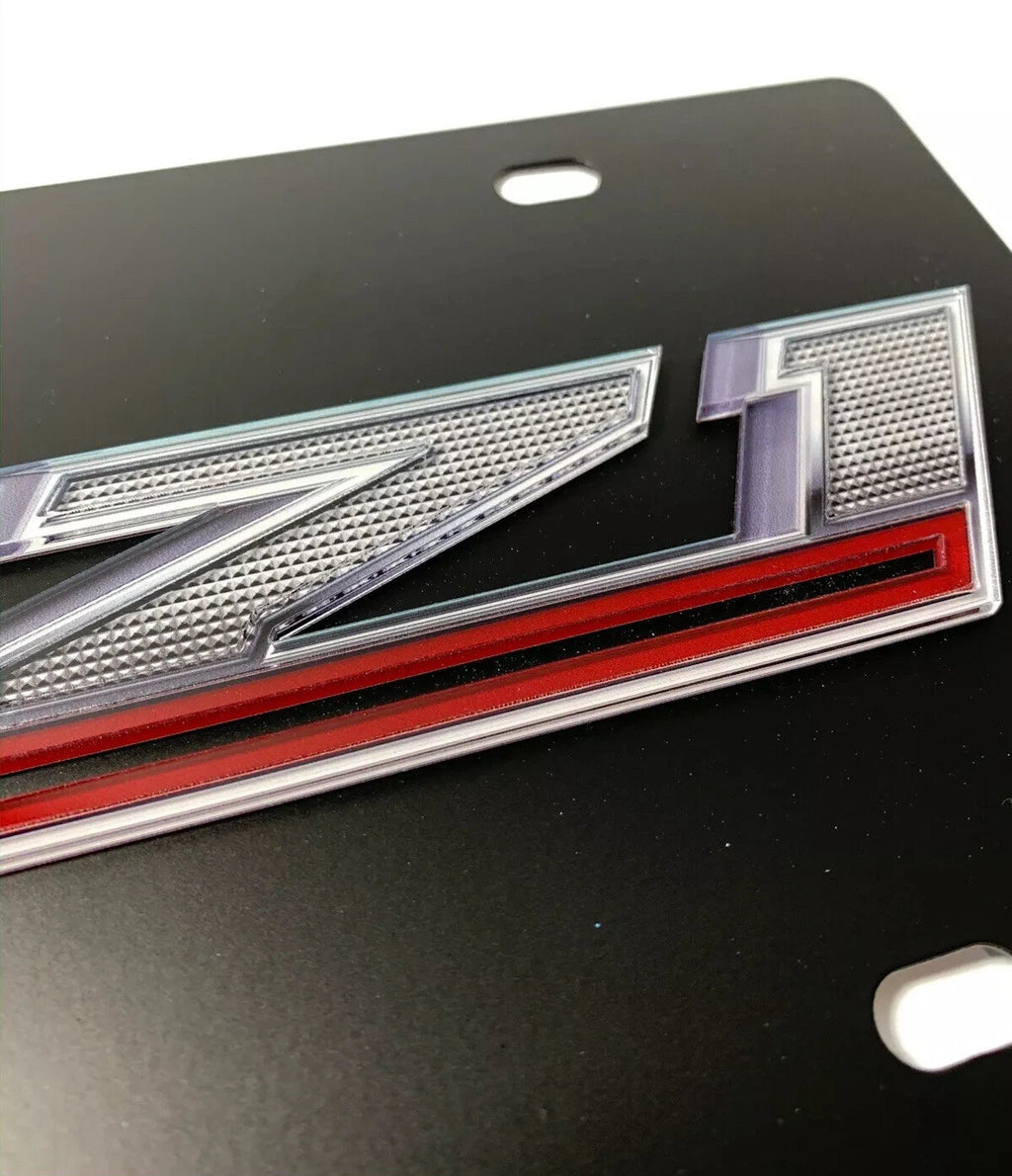 License Plate Emblem 3D Gloss Logo for Chevy Silverado Z71 (2019–2024)