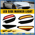 Set of 4 LED Side Marker Lights for Mazda RX-8 (2009–2011) MX-5 Miata (2016–2022)