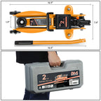 2 Ton Hydraulic Floor Jack for Universal Use (5.1-13 in, 4000 lbs Capacity)
