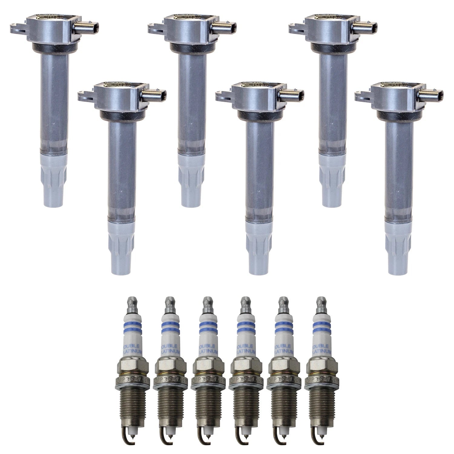 Set of 6 Ignition Coils & Spark Plugs for Dodge Challenger Nitro (2006–2018)