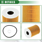 Set of 4 Engine Oil Filters for Kia Telluride (2020–2023) No. 263203CKB0