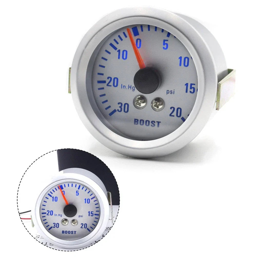 Boost Pressure Gauge 52mm Turbocharger for Car 12V 30���20 PSI Blue Light