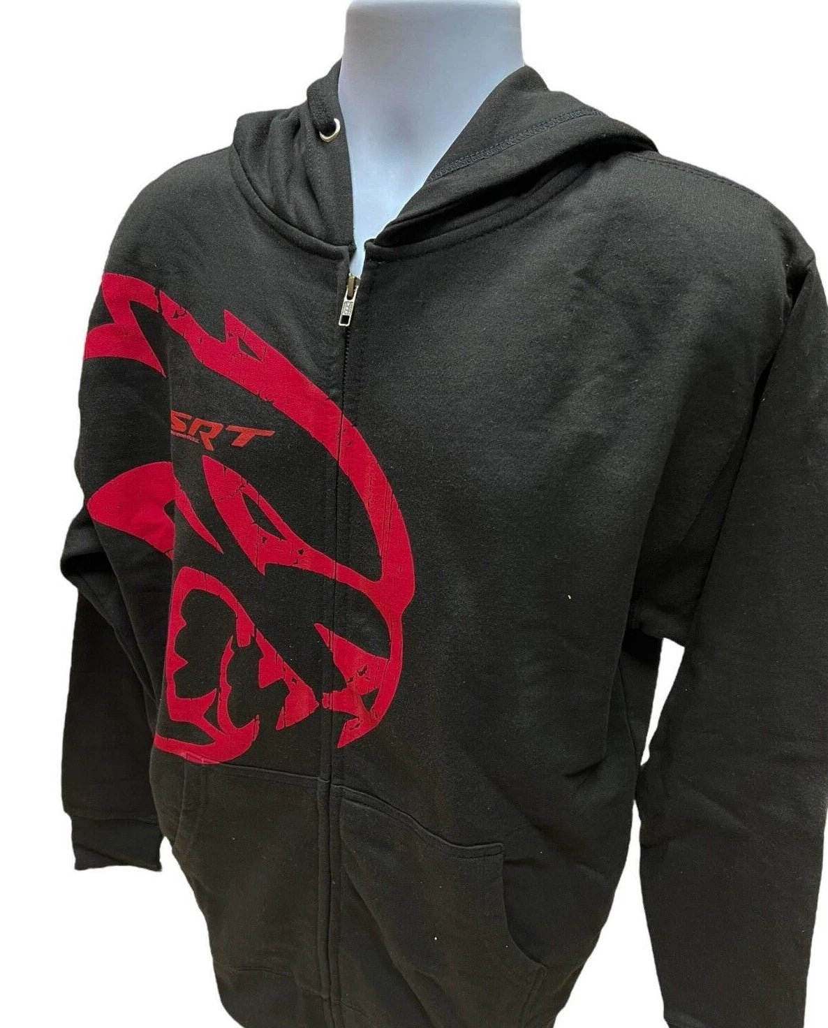 Black Zip Up Hoodie Jacket for Dodge Charger Challenger SRT Hellcat (2015–2023)