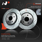 Front Drilled Brake Rotors & Pads for Jeep Grand Cherokee (2005–2010)
