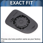 Left White Mirror Glass for Volkswagen Sharan (2010–2020) & Seat (2010–2020)