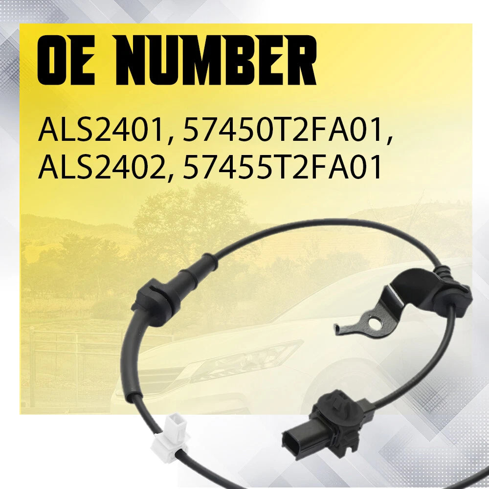Pair ABS Wheel Speed Sensor for Honda Accord (2013–2017)